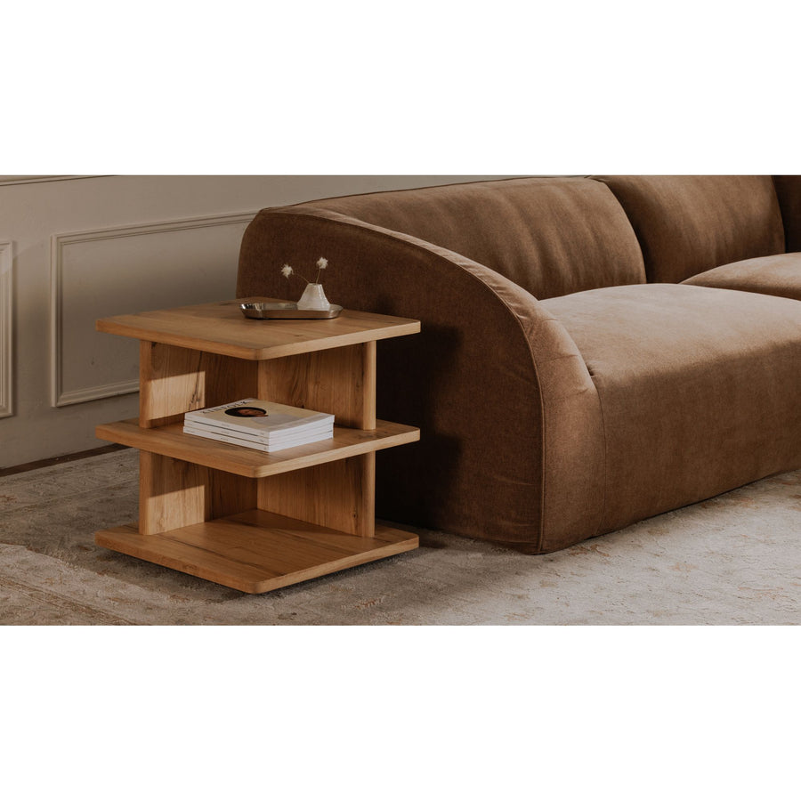 CASEY SIDE TABLE - RUSTIC OAK