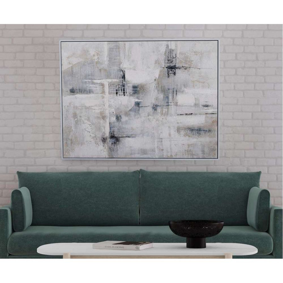 GRAY DAY FRAMED CANVAS