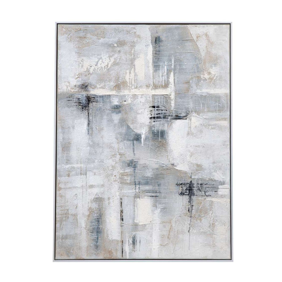 GRAY DAY FRAMED CANVAS