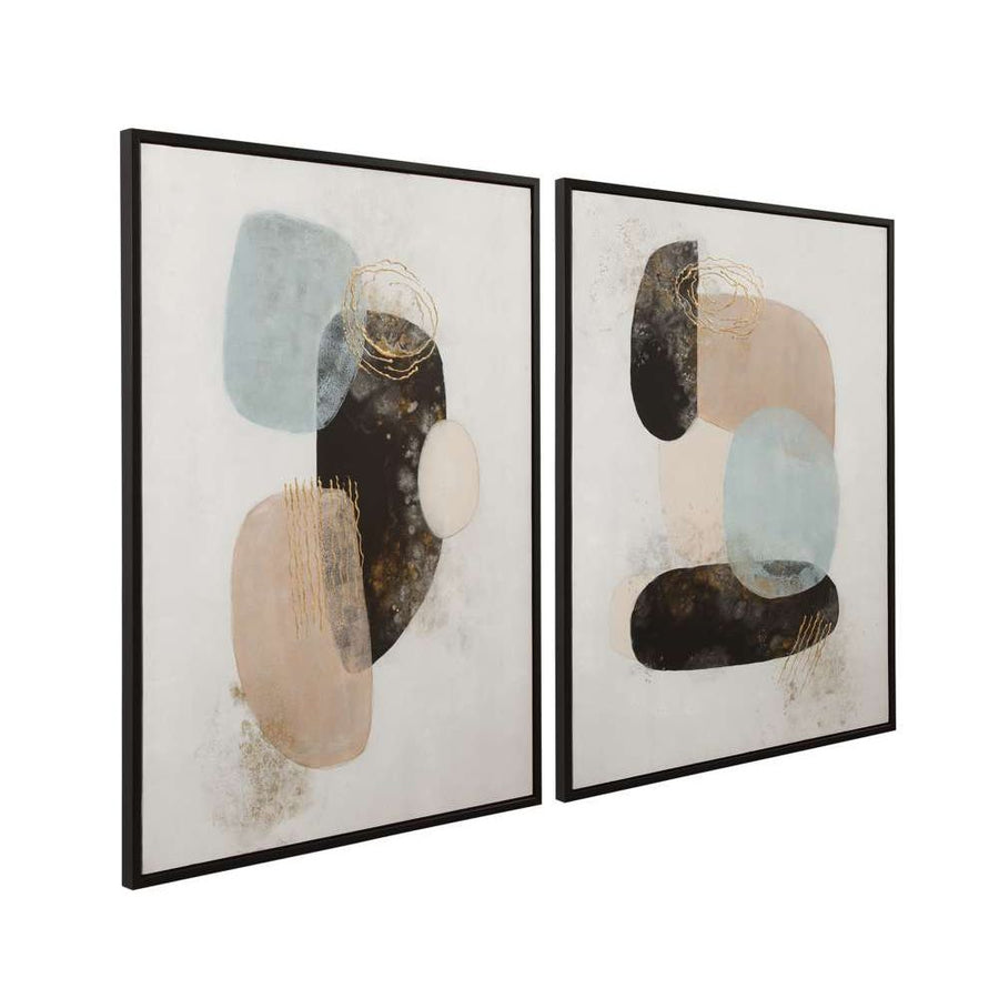 ATHENA FRAMED CANVA - SET OF TWO