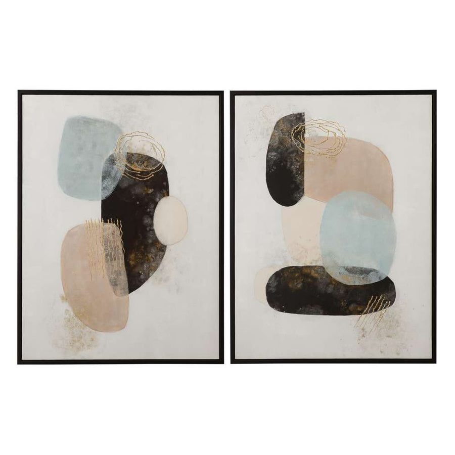 ATHENA FRAMED CANVA - SET OF TWO