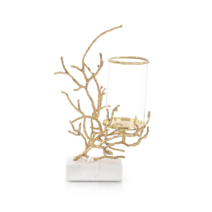 NESTED IN BRANCH CANDLE HOLDER
