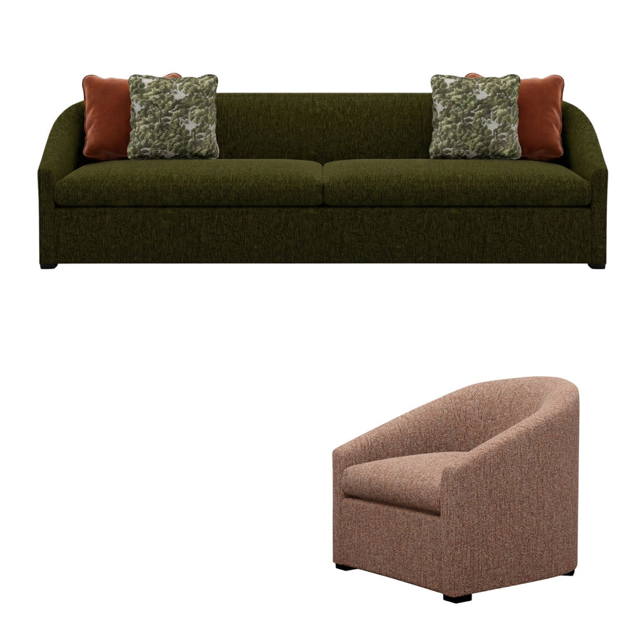 LUSCIOUS LIVING SET - TWO SOFAS & TWO CHAIRS