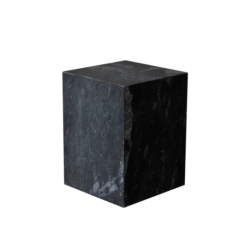 ARK END TABLE - BLACK MARBLE