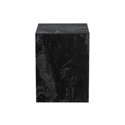 ARK END TABLE - BLACK MARBLE