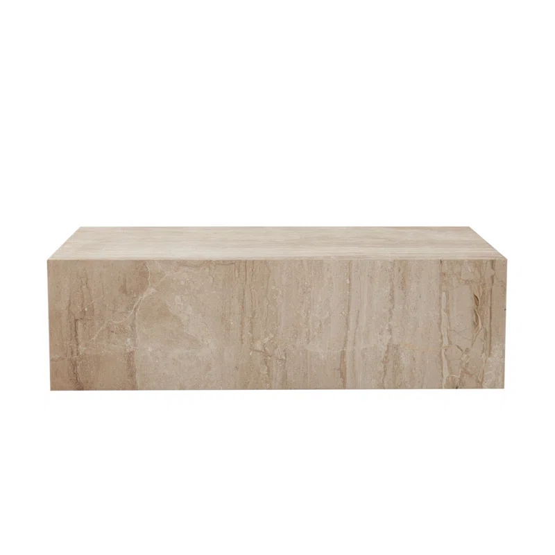 ARK COFFEE TABLE - BEIGE MARBLE