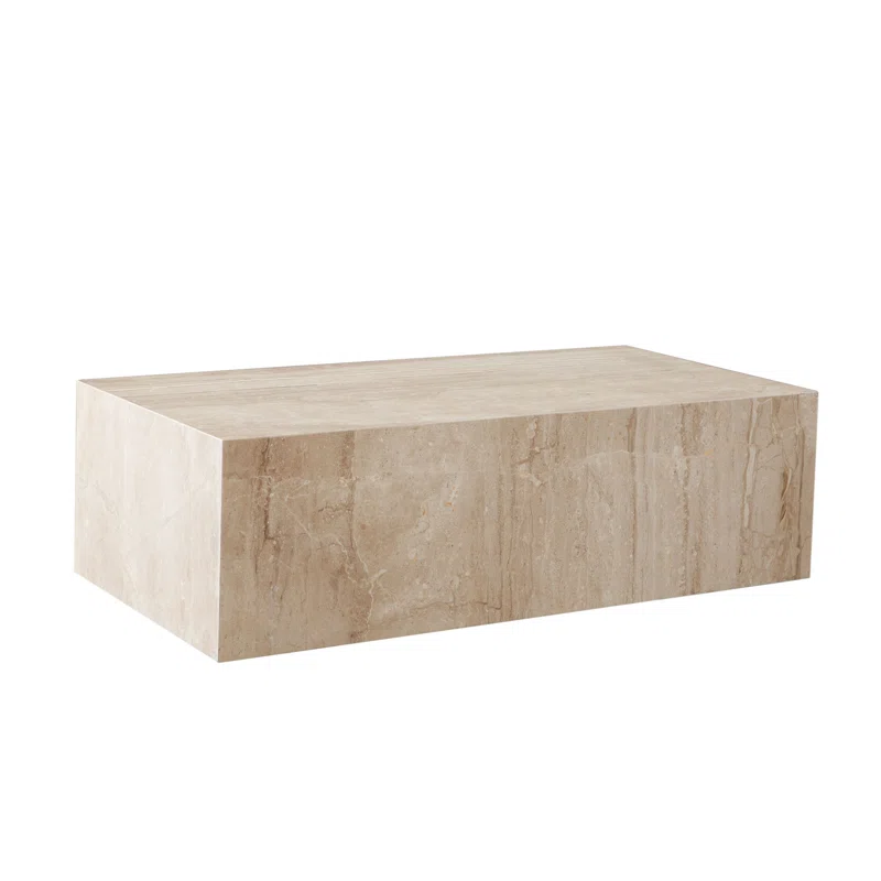 ARK COFFEE TABLE - BEIGE MARBLE