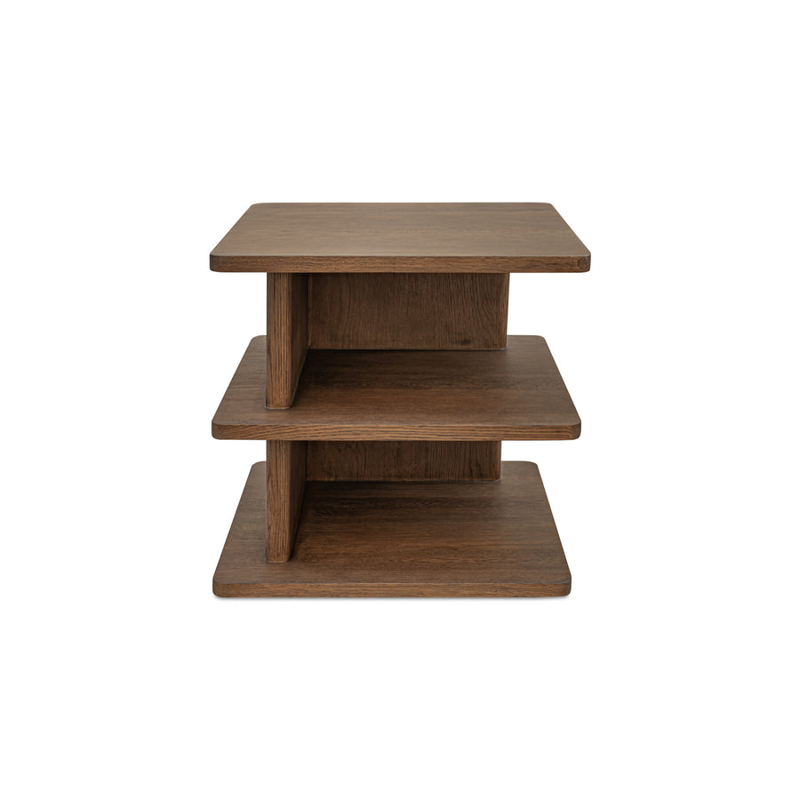 CASEY SIDE TABLE - DARK BROWN