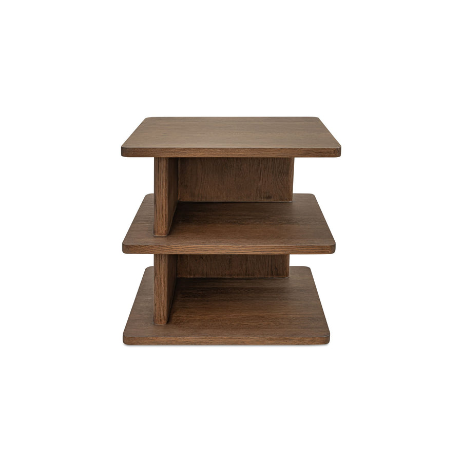 CASEY SIDE TABLE - DARK BROWN