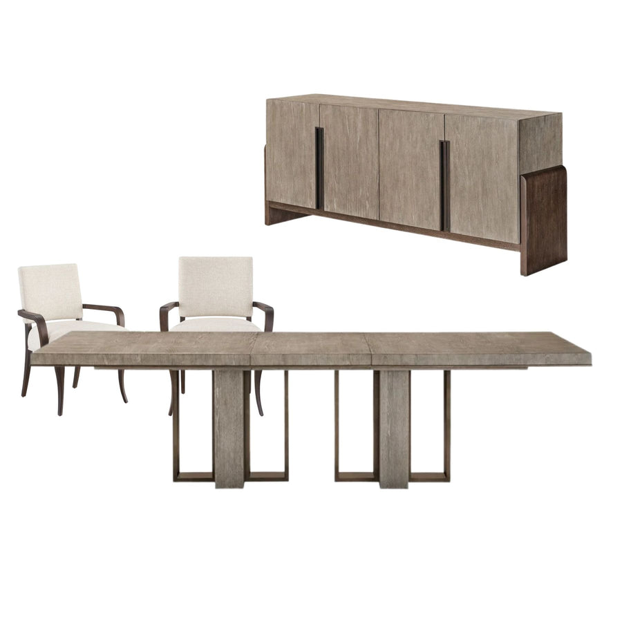 DELMONTE DINING TABLE SET FOR 8 CHAIRS