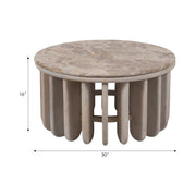 30" MONTCLAIR MARBLE ACCENT TABLE