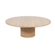 WINSTON TRAVERTINE STONE COFFEE TABLE