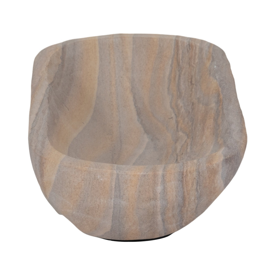 PAIGE SANDSTONE BOWL , BEIGE