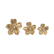 ROMMIE GOLD WALL FOLWERS - SET OF 3