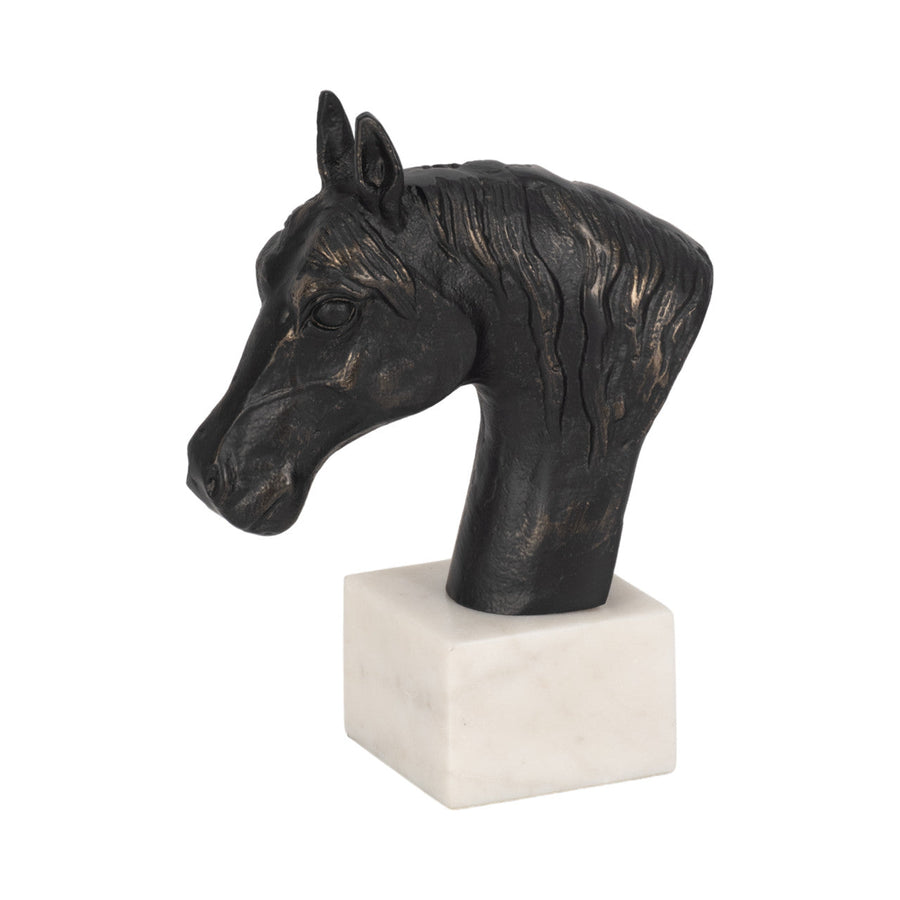 ROZZI HORSE STATUARY , BLACK