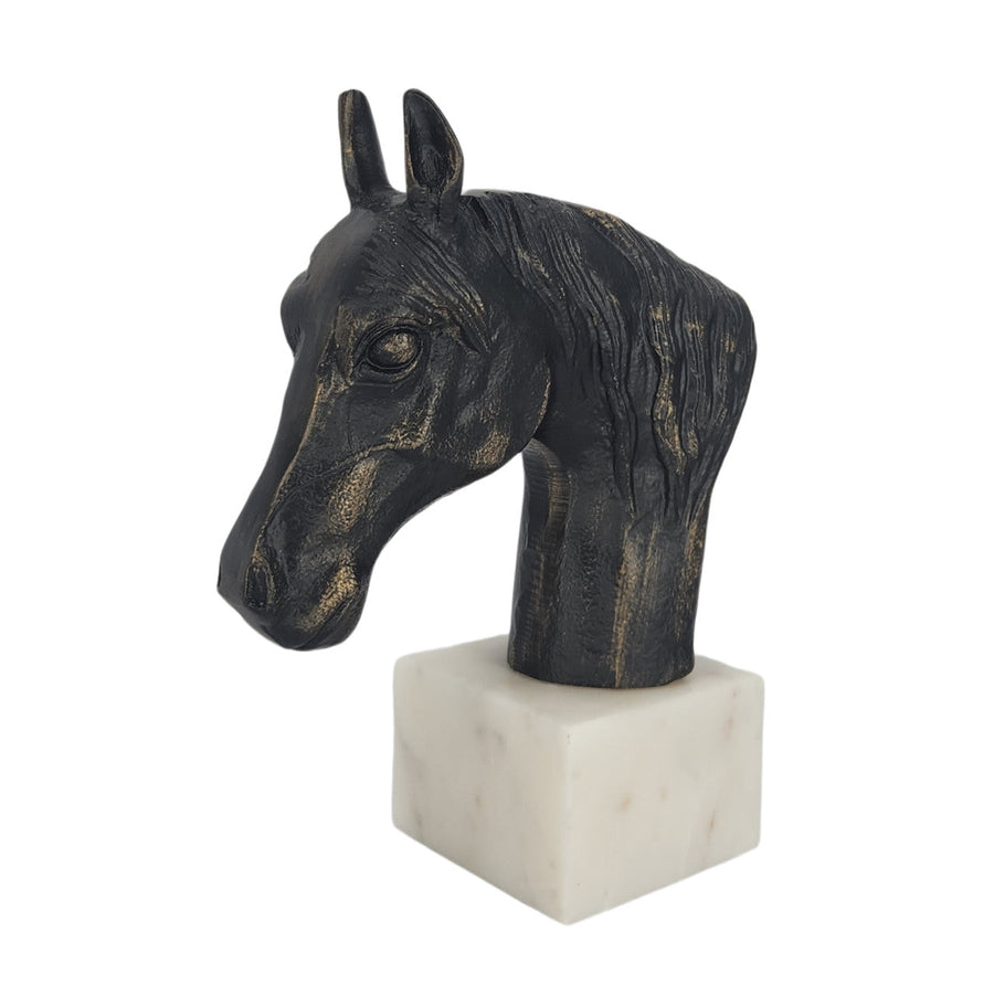 ROZZI HORSE STATUARY , BLACK