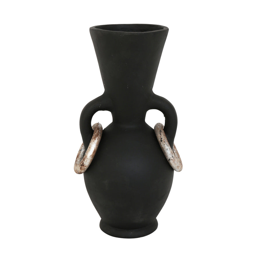 14" XIXA BLACK SMALL ECOMIX VASE