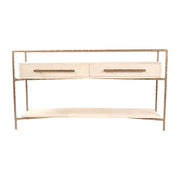 60" AZAMARA REAL SHAGREEN CONSOLE TABLE