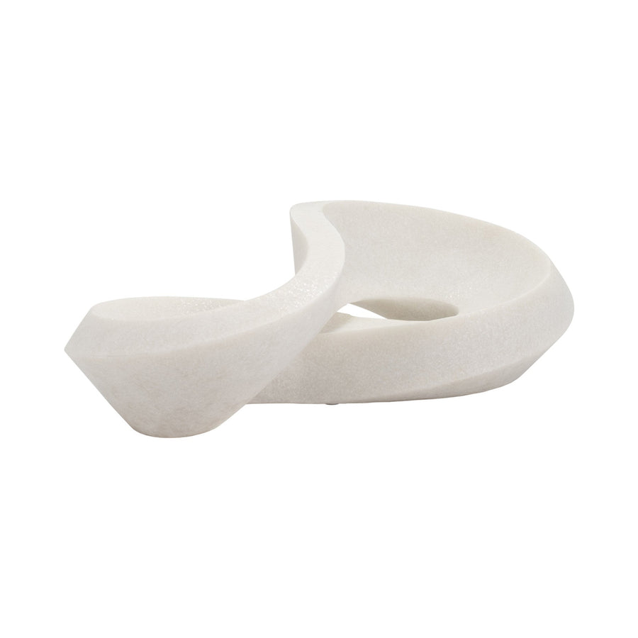 INFINITY DECOR BOWL , WHITE