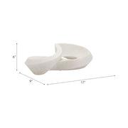 INFINITY DECOR BOWL , WHITE