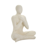 AVALON ZEN QUARTZ RESIN STATUARY , WHITE