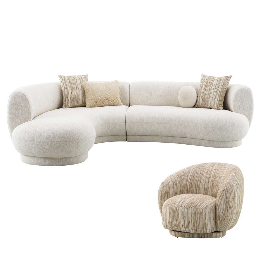 JORDANA LIVING SET - TWO SOFAS & TWO CHAIRS