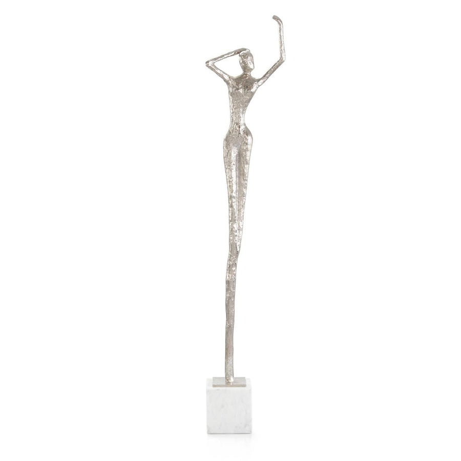 POSING FEMALE NICKEL SCULPTURE II