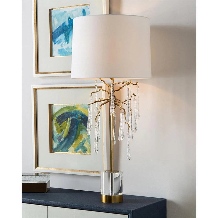 BRANCHED CRYSTAL TABLE LAMP