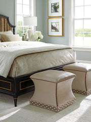 MERINO LEATHER OTTOMAN