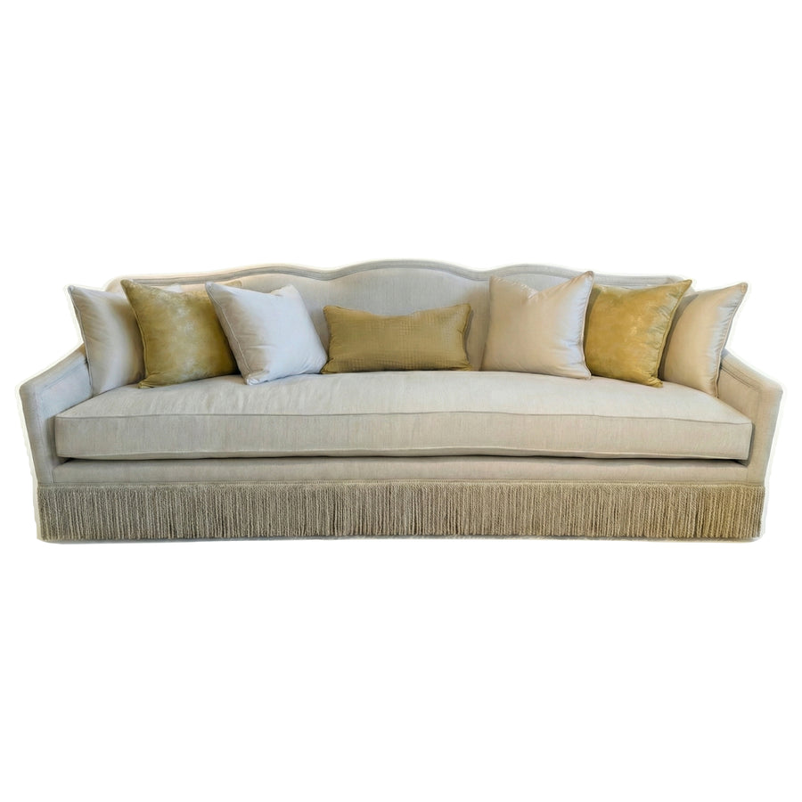 MAGGIE SOFA WITH YELLOW PILLOWS