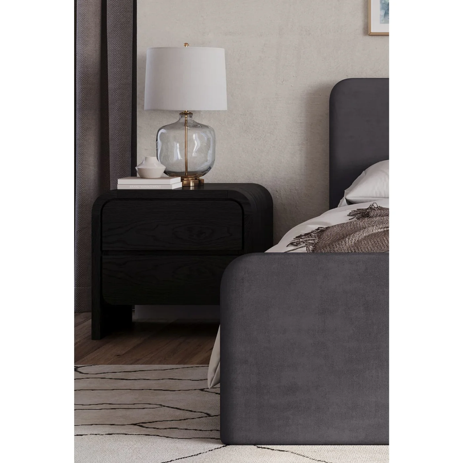 ELORA NIGHTSTAND & DREESER WITH MIRROR