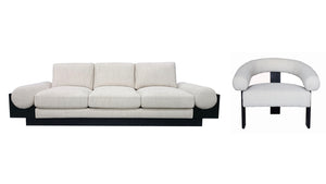 BOLSTER LIVING SET - TWO SOFAS & TWO CHAIRS