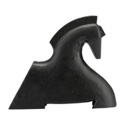 METAL HORSE DECOR , BLACK