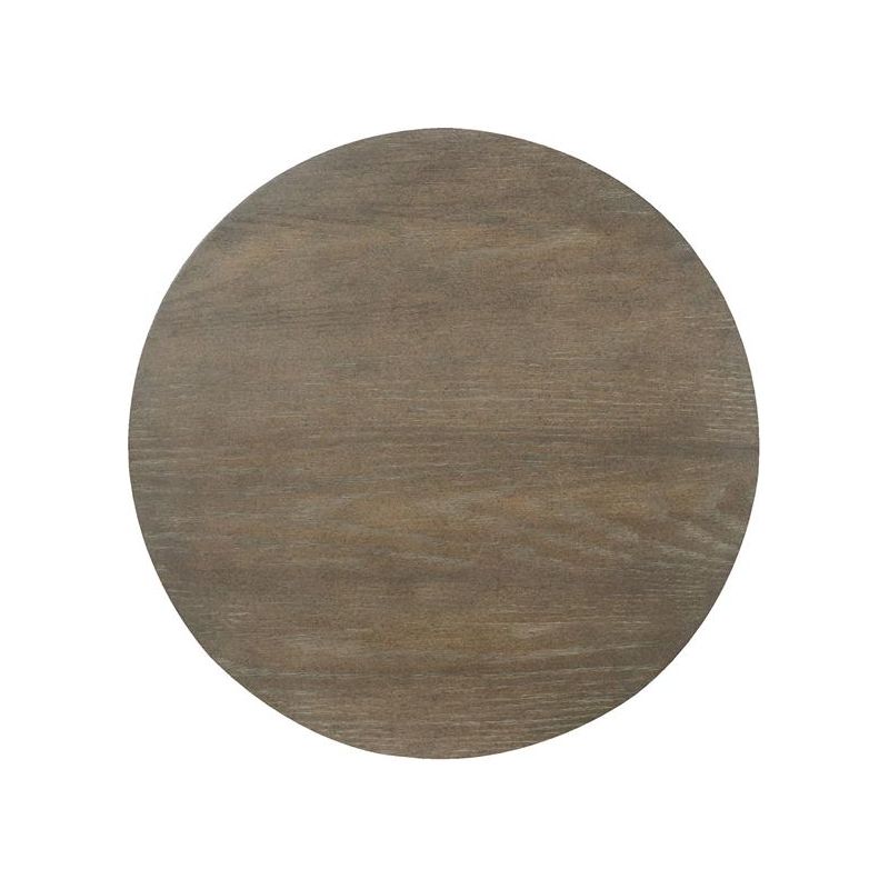 WOOD ROUND COCKTAIL TABLE SET