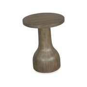 WOOD ROUND ACCENT TABLE