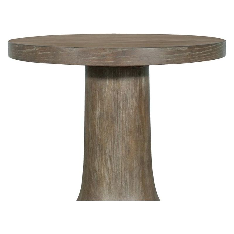 WOOD ROUND COCKTAIL TABLE SET