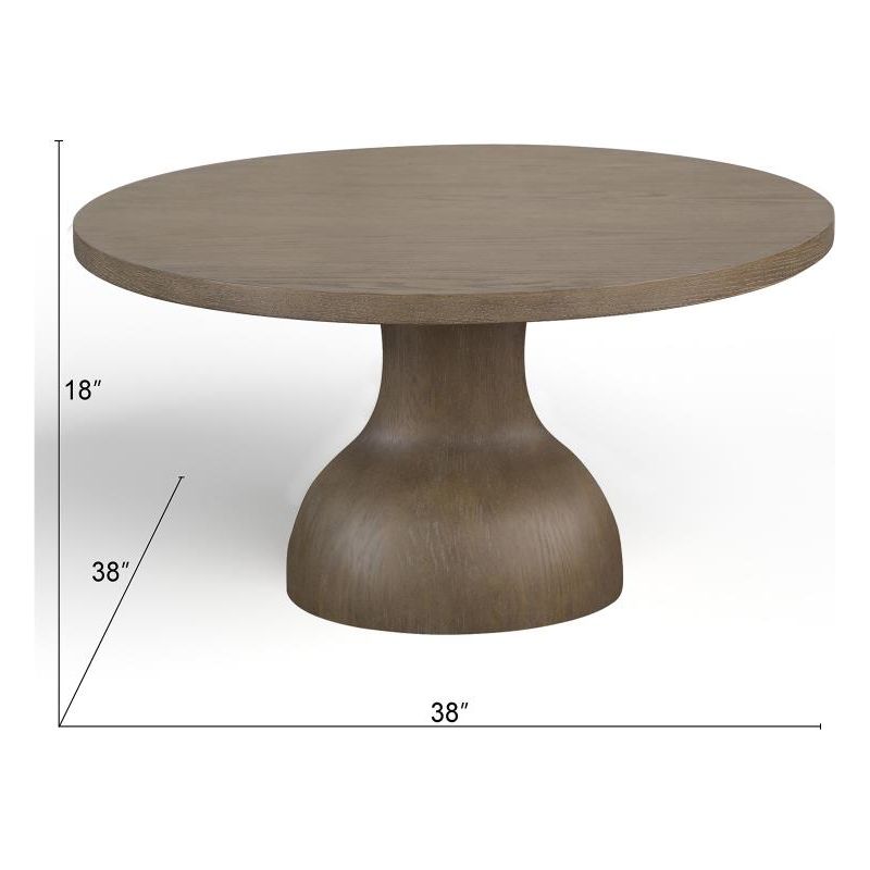 WOOD ROUND COCKTAIL TABLE