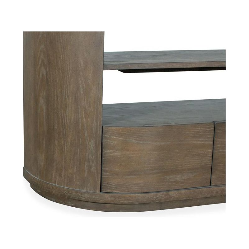 WOOD DEMILUNE CONSOLE