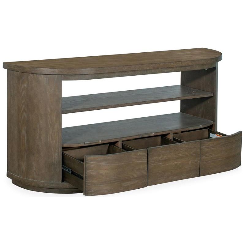 WOOD DEMILUNE CONSOLE