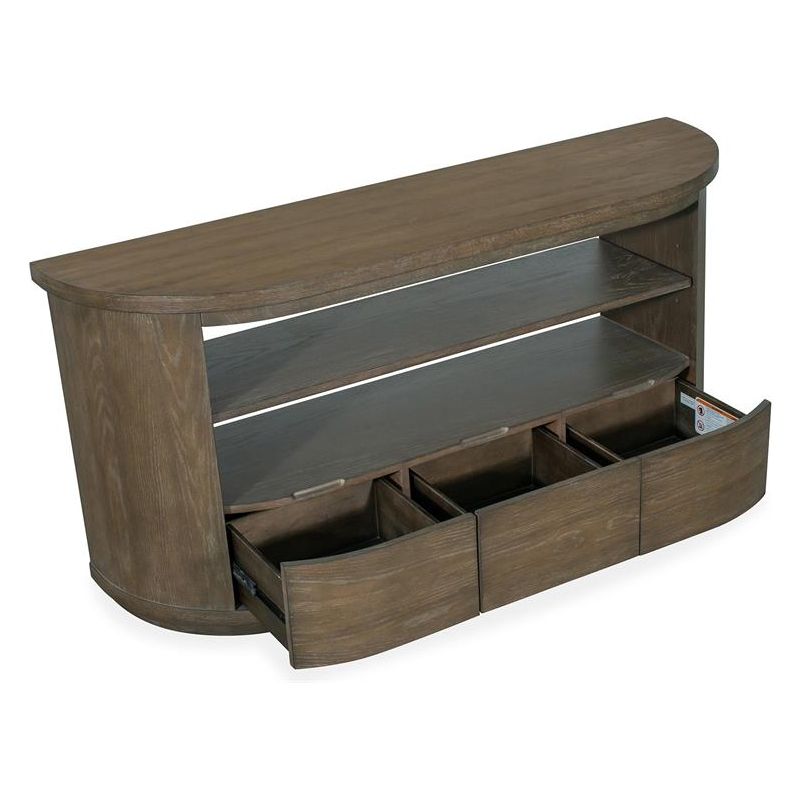 WOOD DEMILUNE CONSOLE