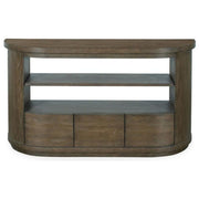 WOOD DEMILUNE CONSOLE