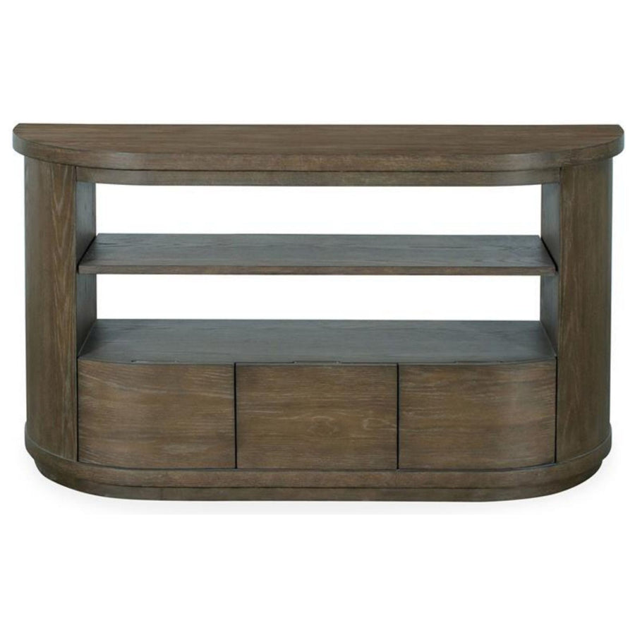 WOOD DEMILUNE CONSOLE