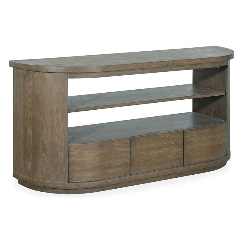 WOOD DEMILUNE CONSOLE