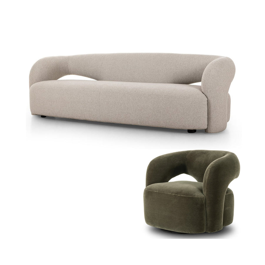MAZIE LIVING SET - TWO SOFAS & TWO CHAIRS