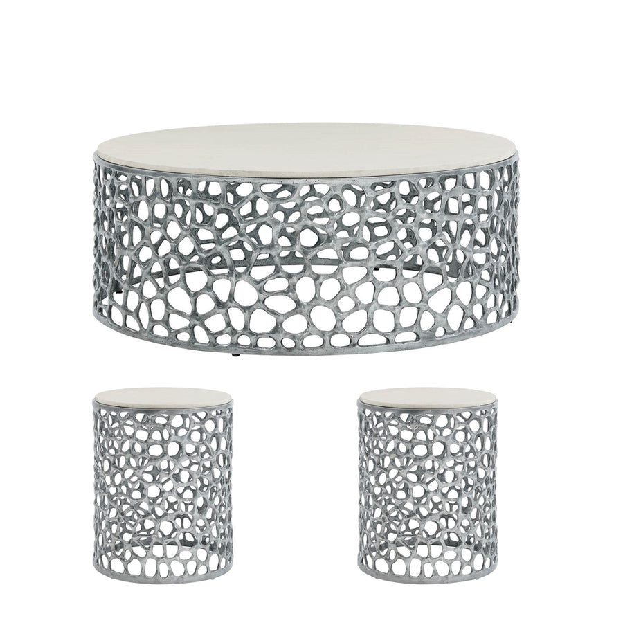 CORAL COFFEE TABLE SET