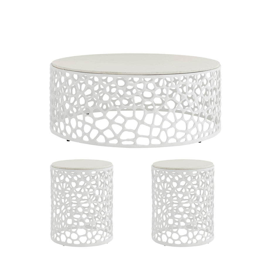 CORAL COFFEE TABLE SET