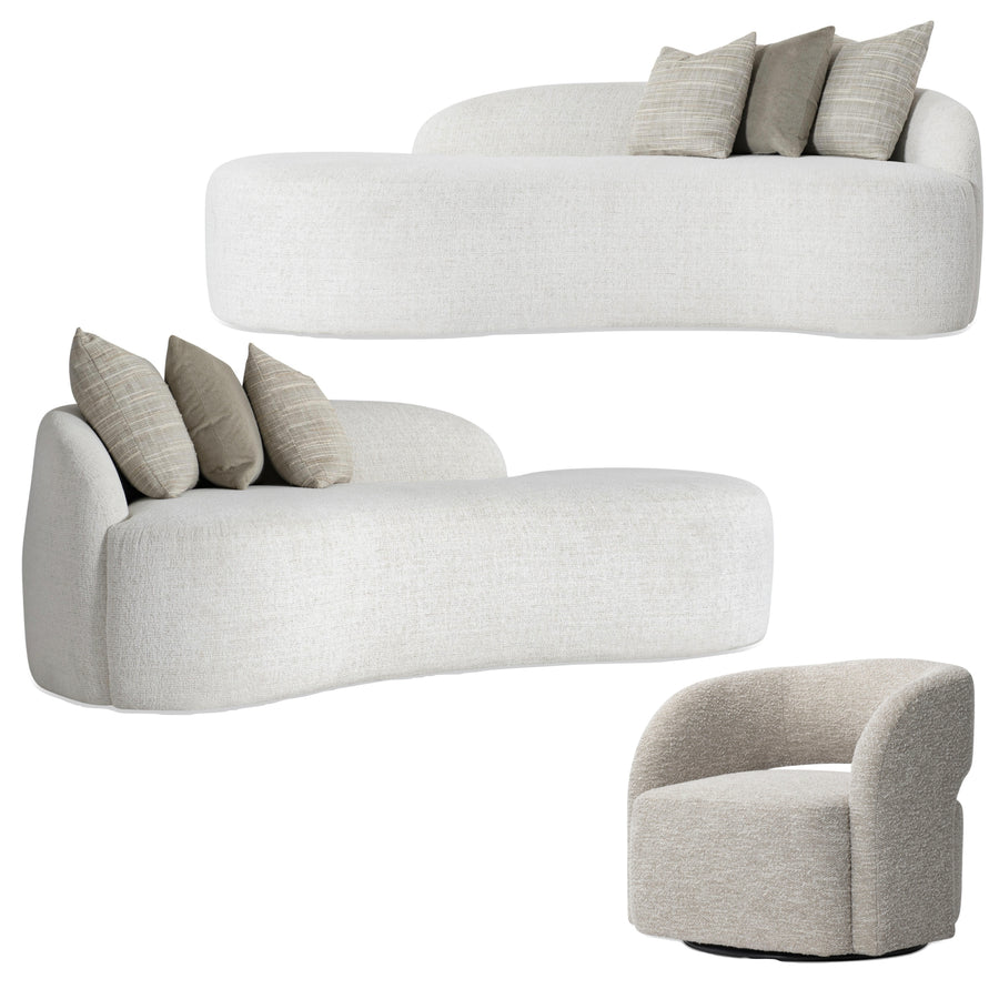 AVA LIVING SET - TWO SOFAS & TWO CHAIRS