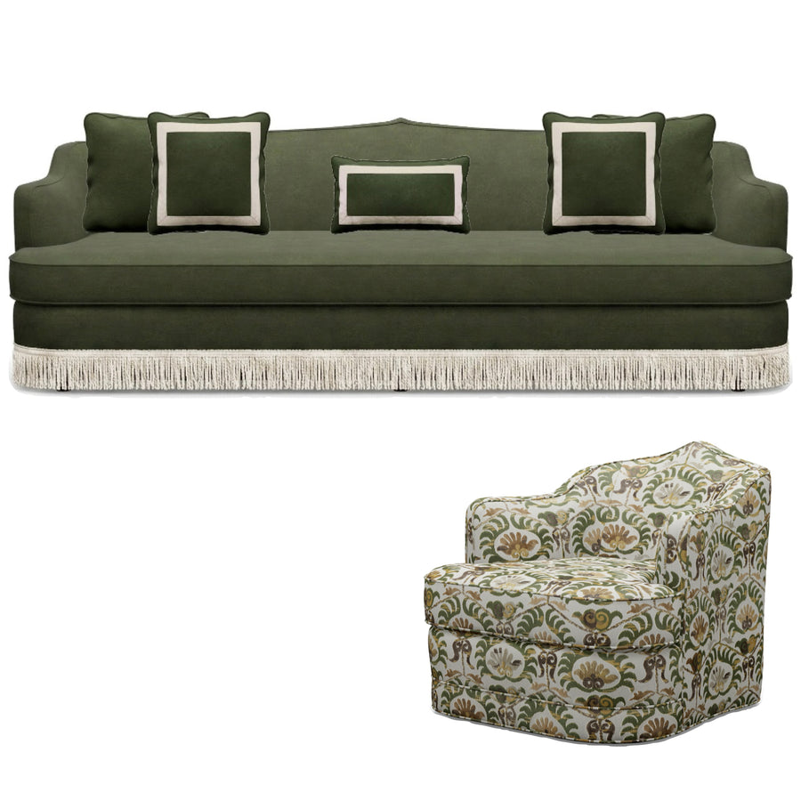 ANKARA LIVING SET - TWO SOFAS & TWO CHAIRS