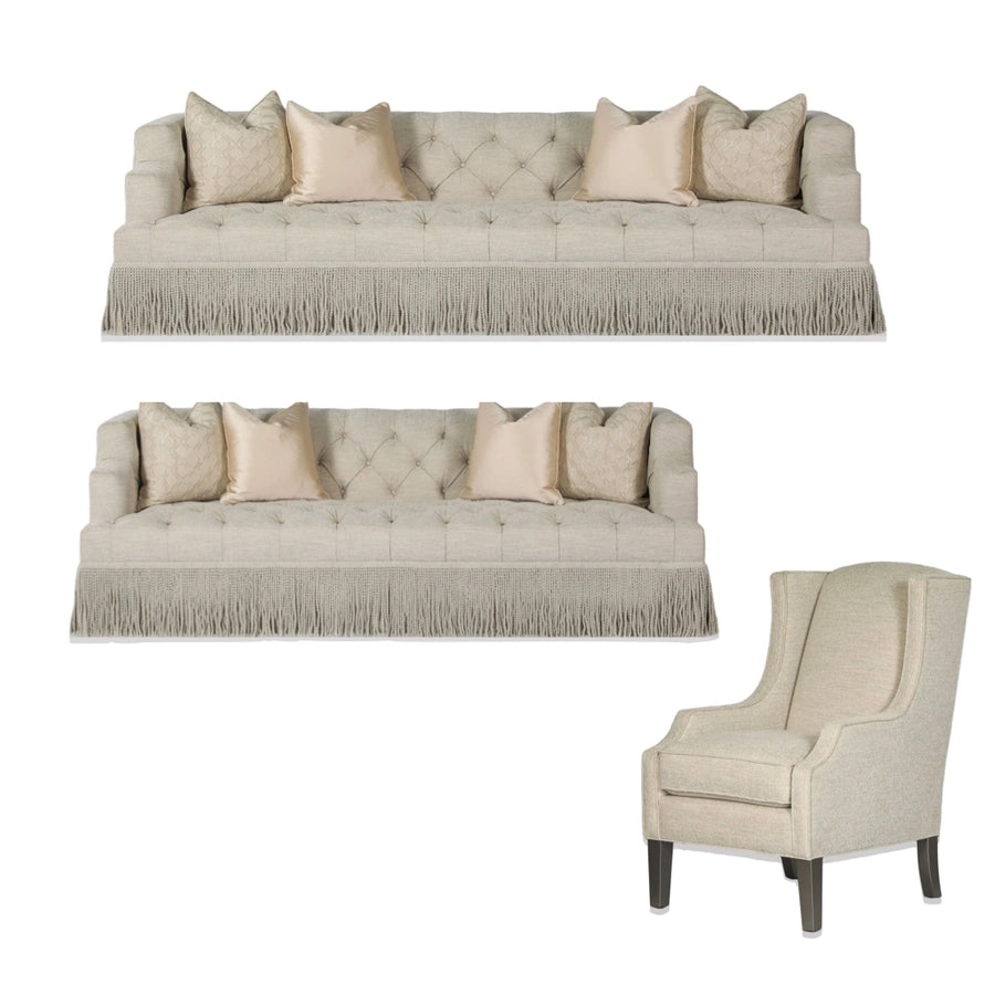 CELESTE LIVING SET - TWO SOFAS & TWO CHAIRS