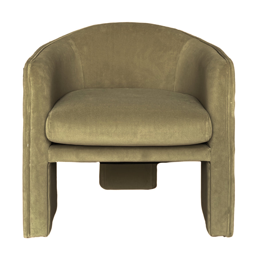 LEYAH ACCENT CHAIR - ALOE VELVET